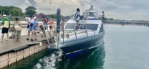 Boat to Nusa Penida